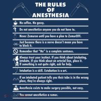 The Rules of Anesthesia T-Shirt
