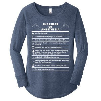 The Rules of Anesthesia Women's Perfect Tri Tunic Long Sleeve Shirt