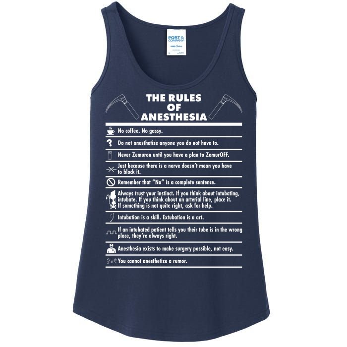 The Rules of Anesthesia Ladies Essential Tank