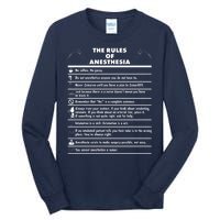 The Rules of Anesthesia Tall Long Sleeve T-Shirt