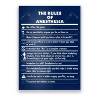 The Rules of Anesthesia Poster