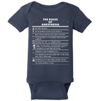 The Rules of Anesthesia Baby Bodysuit