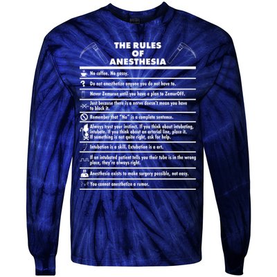 The Rules of Anesthesia Tie-Dye Long Sleeve Shirt