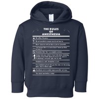 The Rules of Anesthesia Toddler Hoodie