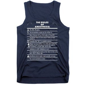 The Rules of Anesthesia Tank Top