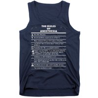 The Rules of Anesthesia Tank Top