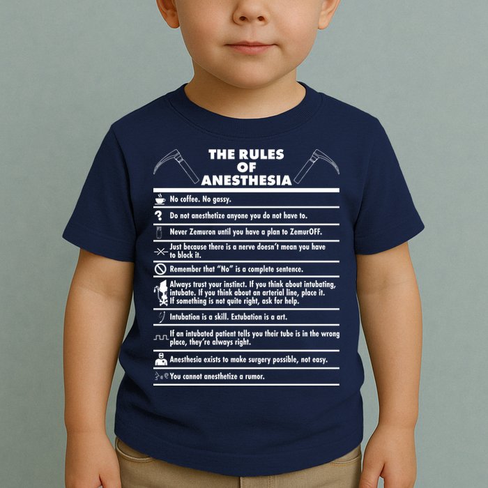The Rules of Anesthesia Toddler T-Shirt