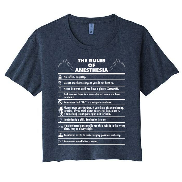 The Rules of Anesthesia Crop Top