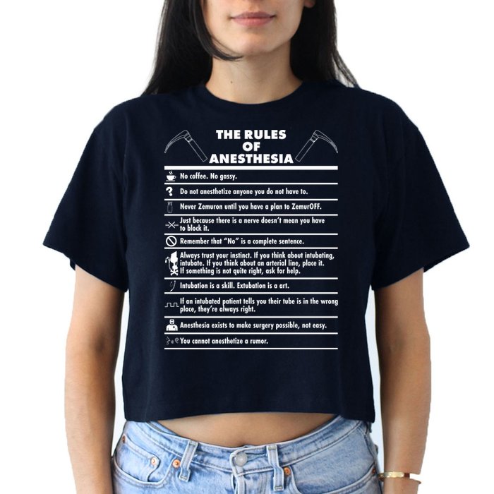 The Rules of Anesthesia Crop Top