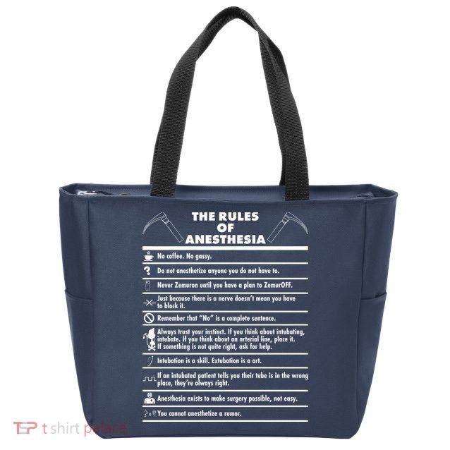 The Rules of Anesthesia Zip Tote Bag