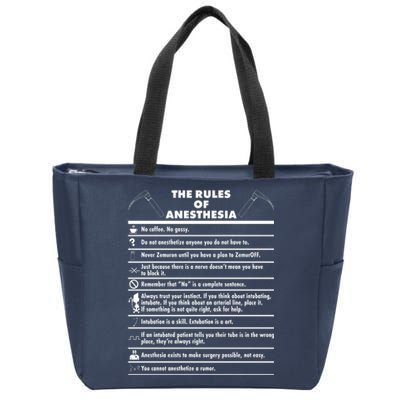 The Rules of Anesthesia Zip Tote Bag