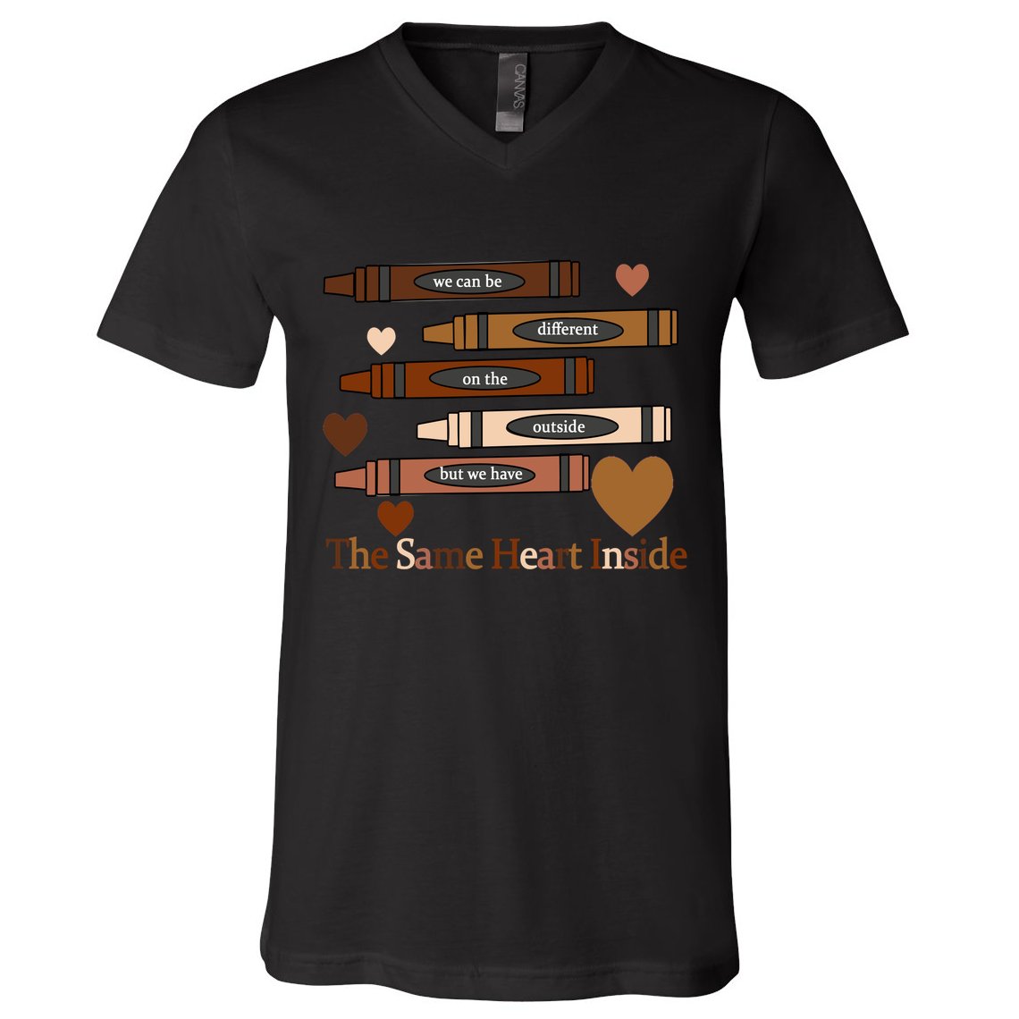 The Same Heart Inside V-Neck T-Shirt