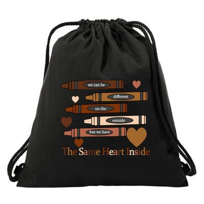 The Same Heart Inside Drawstring Bag