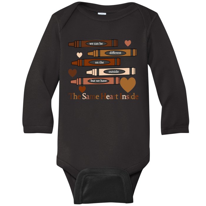 The Same Heart Inside Baby Long Sleeve Bodysuit