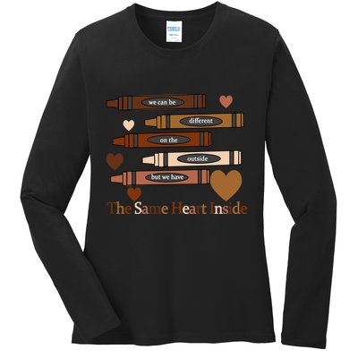 The Same Heart Inside Ladies Long Sleeve Shirt