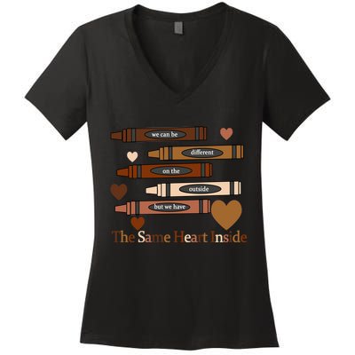 The Same Heart Inside Women's V-Neck T-Shirt