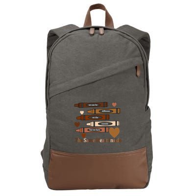 The Same Heart Inside Cotton Canvas Backpack