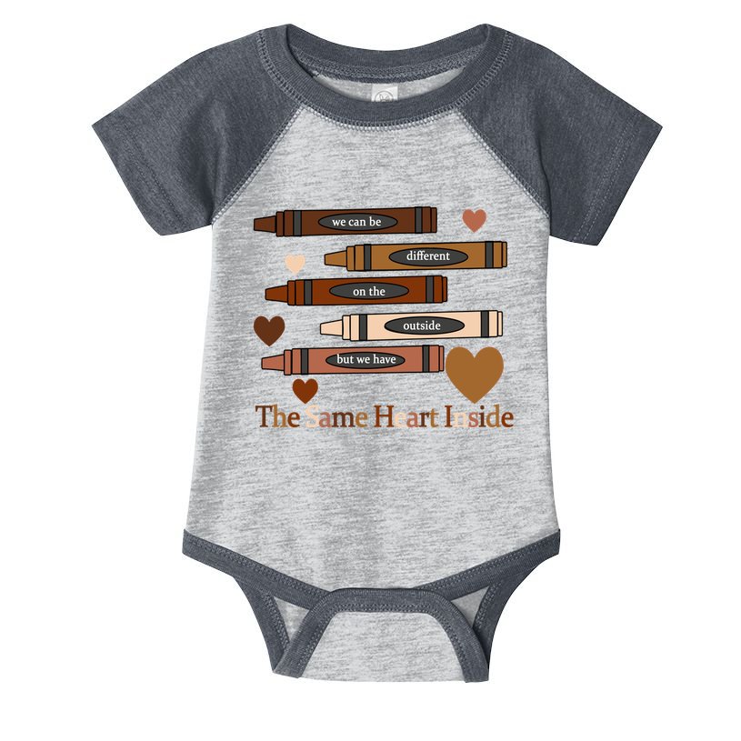 The Same Heart Inside Infant Baby Jersey Bodysuit