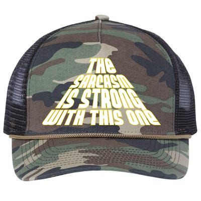 The Sarcasm Is Strong With This One Retro Rope Trucker Hat Cap