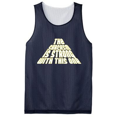 The Sarcasm Is Strong With This One Mesh Reversible Basketball Jersey Tank