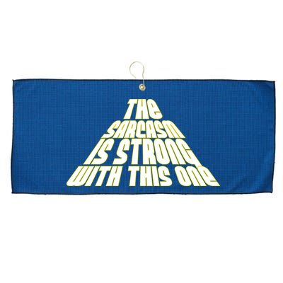 The Sarcasm Is Strong With This One Large Microfiber Waffle Golf Towel