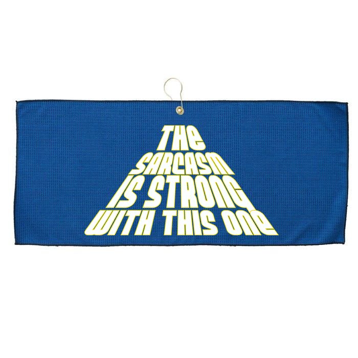The Sarcasm Is Strong With This One Large Microfiber Waffle Golf Towel