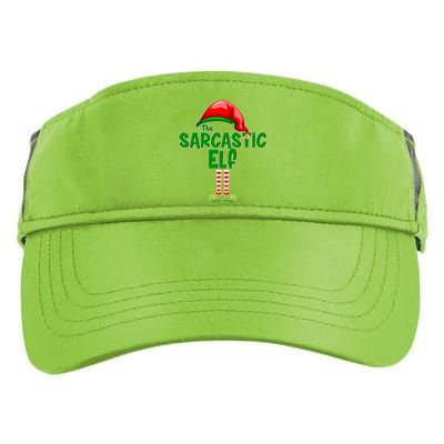 The Sarcastic Elf Matching Christmas Adult Drive Performance Visor