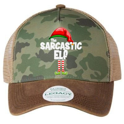 The Sarcastic Elf Matching Christmas Legacy Tie Dye Trucker Hat