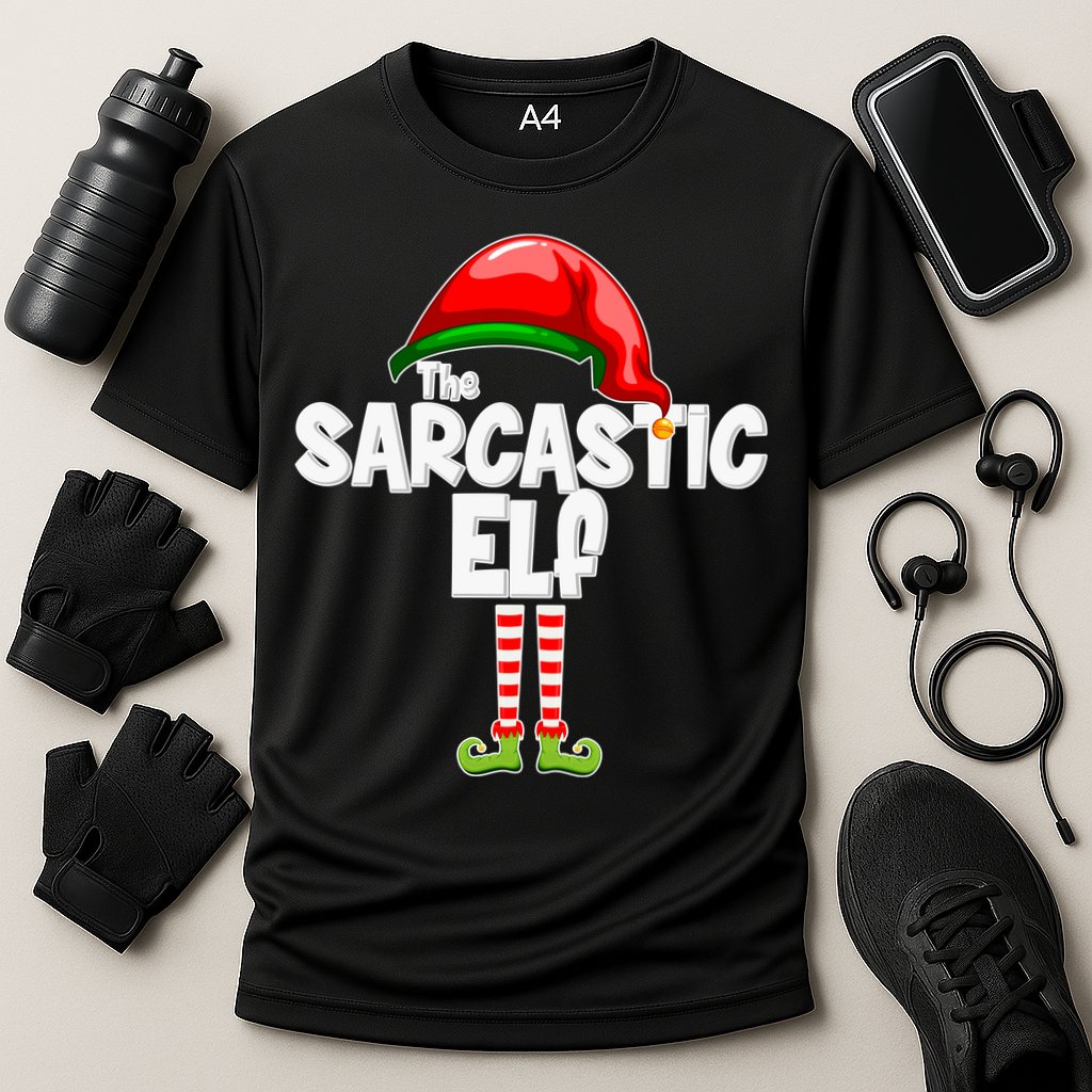 The Sarcastic Elf Matching Christmas Performance Shirt