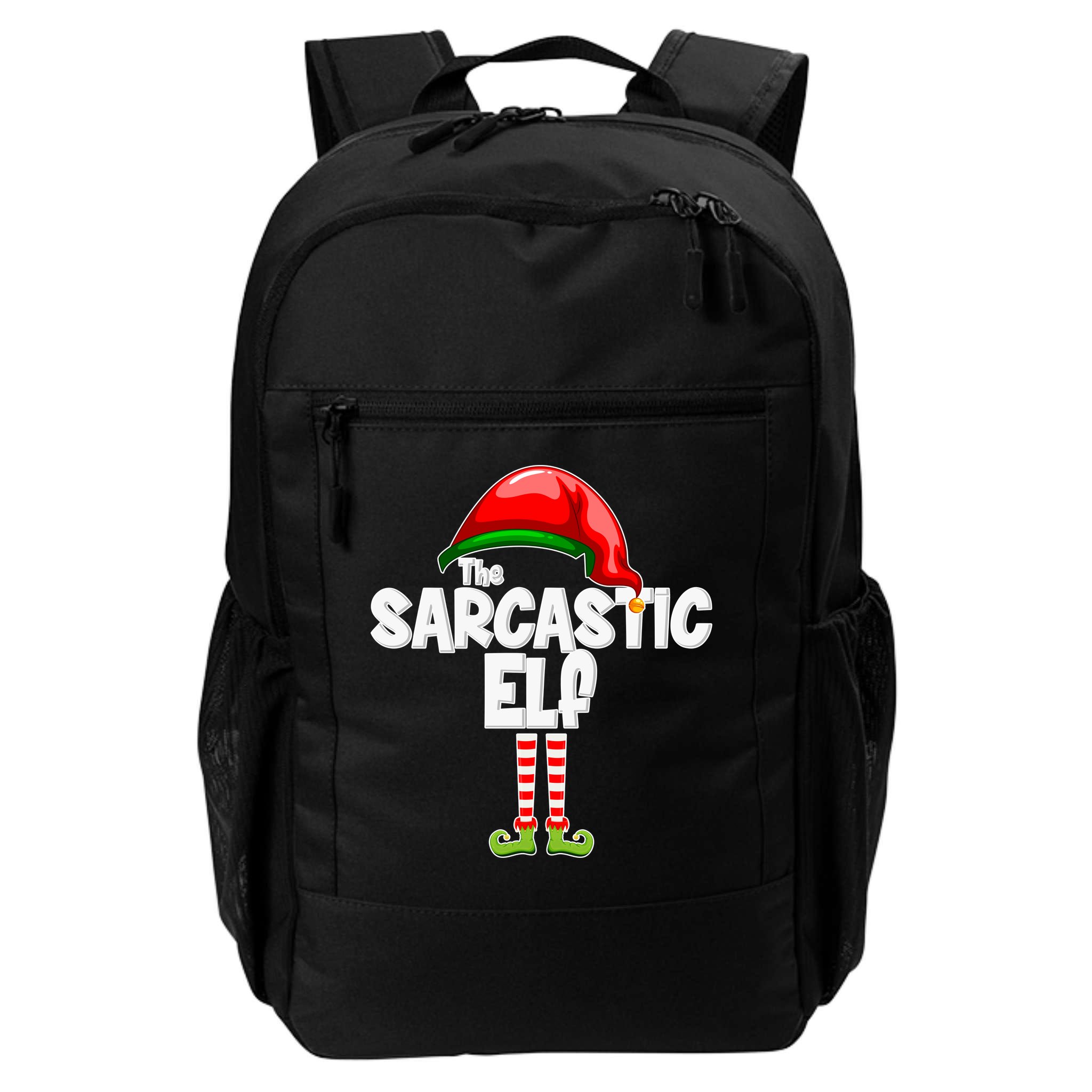 The Sarcastic Elf Matching Christmas Backpack
