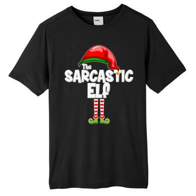 The Sarcastic Elf Matching Christmas Tall Fusion ChromaSoft Performance T-Shirt