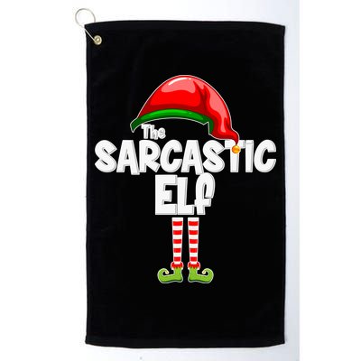 The Sarcastic Elf Matching Christmas Golf Towel