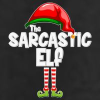 The Sarcastic Elf Matching Christmas Golf Towel