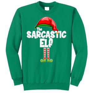 The Sarcastic Elf Matching Christmas Sweatshirt