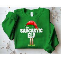 The Sarcastic Elf Matching Christmas Sweatshirt