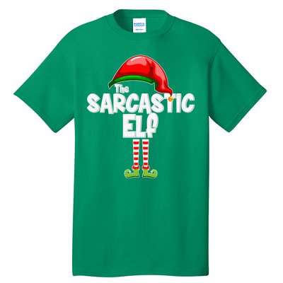 The Sarcastic Elf Matching Christmas Tall T-Shirt