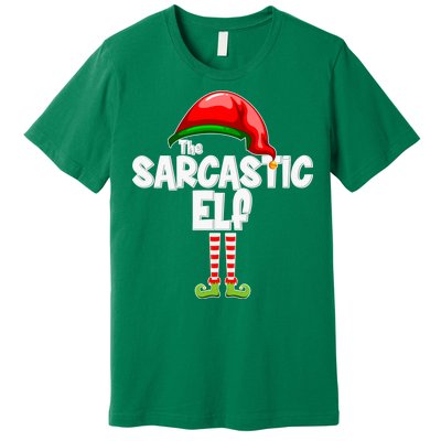 The Sarcastic Elf Matching Christmas Premium T-Shirt