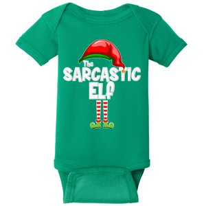 The Sarcastic Elf Matching Christmas Baby Bodysuit