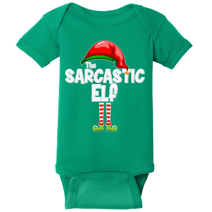 The Sarcastic Elf Matching Christmas Baby Bodysuit