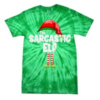 The Sarcastic Elf Matching Christmas Tie-Dye T-Shirt