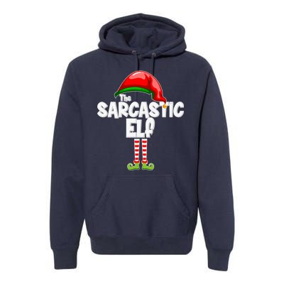 The Sarcastic Elf Matching Christmas Premium Hoodie