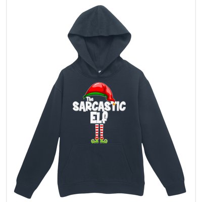 The Sarcastic Elf Matching Christmas Urban Pullover Hoodie