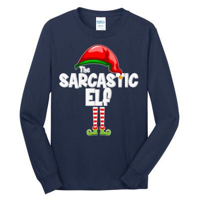 The Sarcastic Elf Matching Christmas Tall Long Sleeve T-Shirt