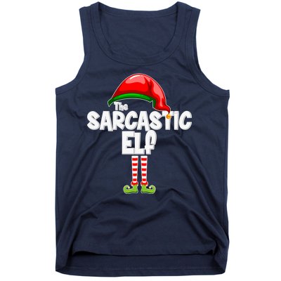 The Sarcastic Elf Matching Christmas Tank Top