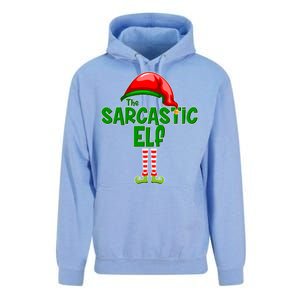 The Sarcastic Elf Matching Christmas Unisex Surf Hoodie