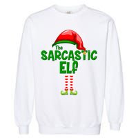 The Sarcastic Elf Matching Christmas Garment-Dyed Sweatshirt