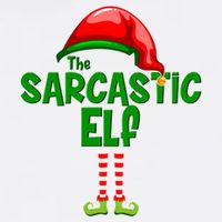 The Sarcastic Elf Matching Christmas Garment-Dyed Sweatshirt