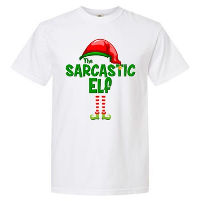 The Sarcastic Elf Matching Christmas Garment-Dyed Heavyweight T-Shirt