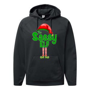 The Sassy Elf Christmas Performance Fleece Hoodie