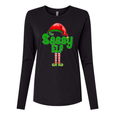 The Sassy Elf Christmas Womens Cotton Relaxed Long Sleeve T-Shirt